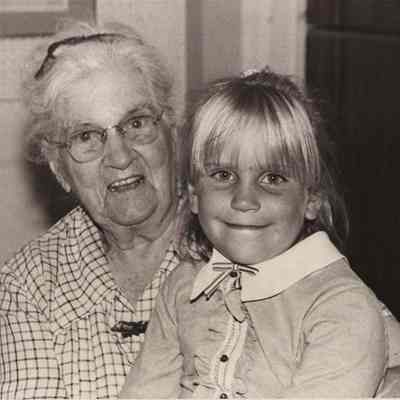A photo view of Dr. Curtis and her Great Granddaughter. 8/1980