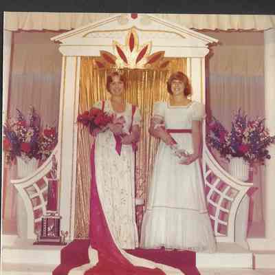 Brunswick Teen Queen and her first runner-up, Sue Davis