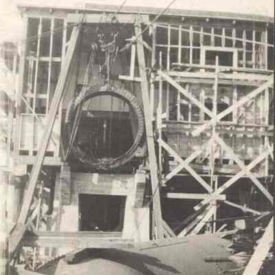Construction at the Pejepscot Mill.