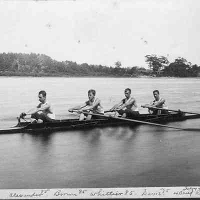 Varsity crew team, Bowdoin, 1885.