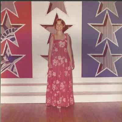 Becky Beck in her talent costume.