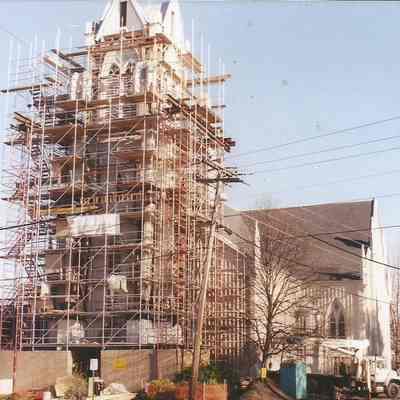 First Parish Church Under Construction