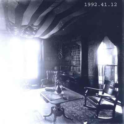 A photo of Chamberlain's library.