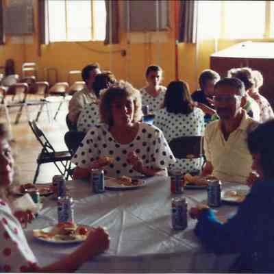 Robin Moody eating.