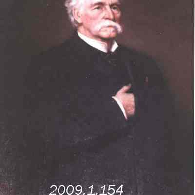 A photo of a painting of JLC.