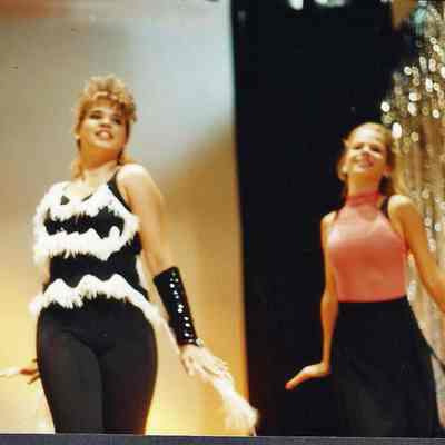 Courtney Garrison & Lisa Kelly in the opening number.