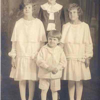 Photo of four of the St. Pierre children.