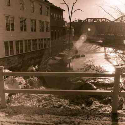 A photo view of the Bowdoin Mill. 12/25/1977.