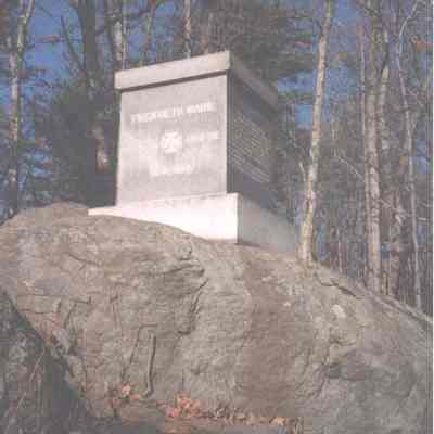 A photo of the 20th Maine monument.