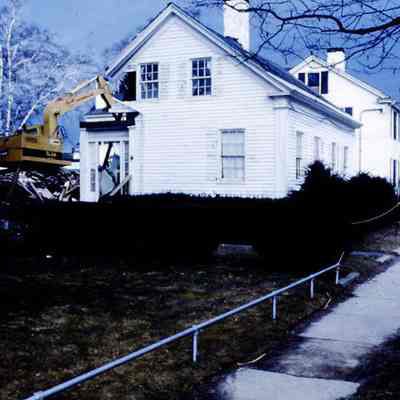Baribeau House on Pleasant Street being demolished.