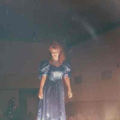 Lisa Kelly walking the ramp.