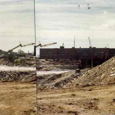 Dam Construction Site -- Construction Crane
