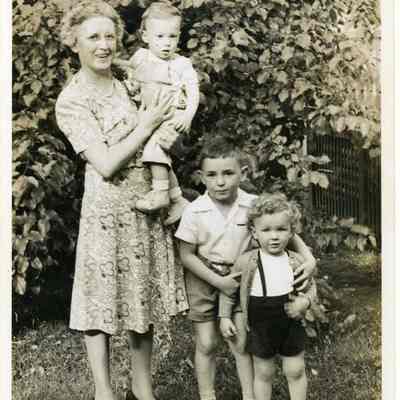 Groom's Mother and her Grandchildren at the Olive Ripley and Claude St. Pierre Wedding Reception