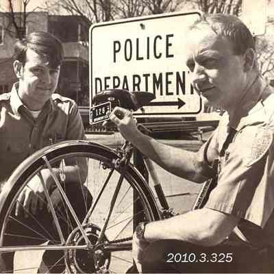 Dennis Bernier and Officer Ronald Thomason