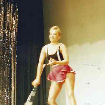 Corrie Pottle at the end of her routine.