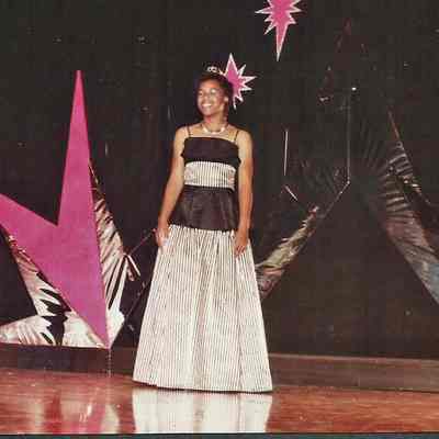 A color photograph of Brunswick's Teen Queen 1983-84 Kim Carslick