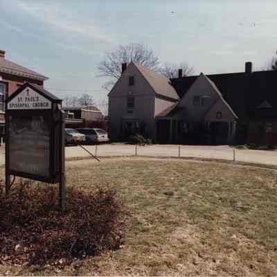 A photo view of St. Paul's Episcopal Church. 4/6/1990.