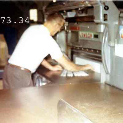 A photo of unidentified mill workers