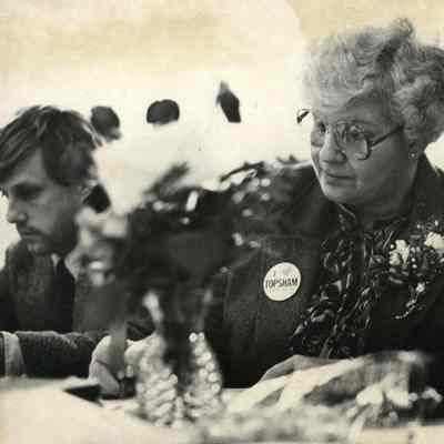 Unknown man, woman