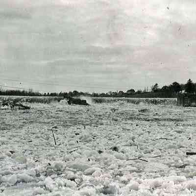Ice on the River during the Flood of 1936