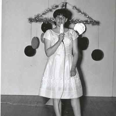 For her talent Sandra will sing "Stop the Music."