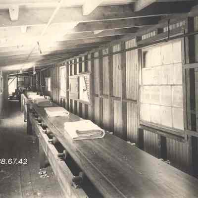 Conveyors at Lisbon Falls mill.