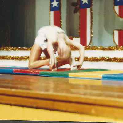 Leah doing her routine as at the circus.