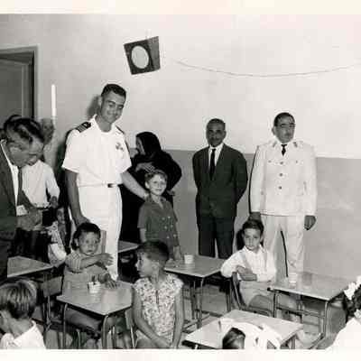 Navy Officer Visits School