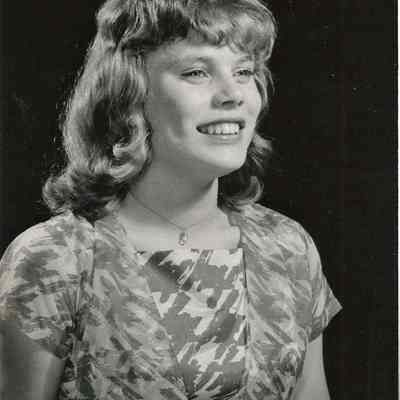 Elaine Menard, contestant # 13, Brunswick Teen Queen Pageant.