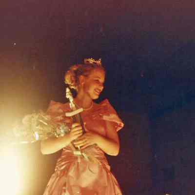 Darby Labbe taking her first walk as Brunswick Teen Queen.