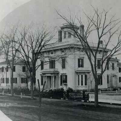 A photo of the Cleaveland House. c. 1865.