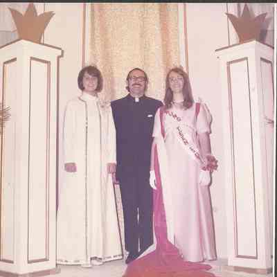 The C.Y.O. Moderator Rev. Walter Gaudreau center