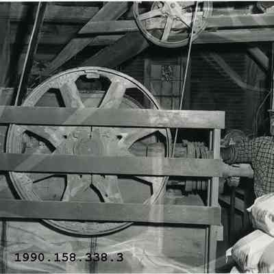 A photo of machinery at Topsham Feldspar Co. 1955