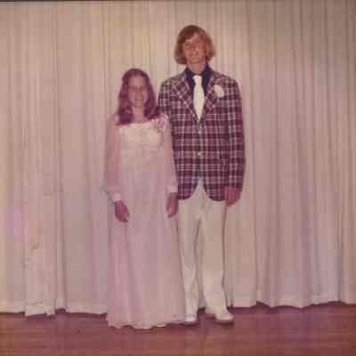 Bernadette Menard and her escort Grag Kelley at the Teen Queen Ball.