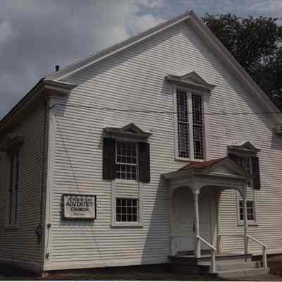 A photo view of Seventh-Day Adventist Church. 9/1/1989.