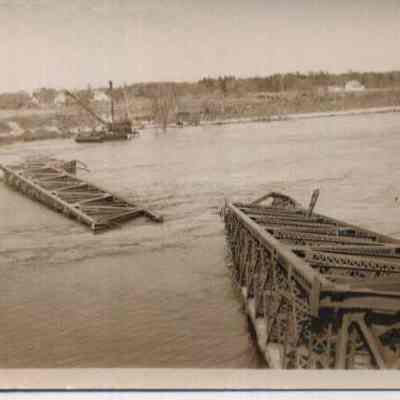 Maine Central RR Bridge after 1936 Flood