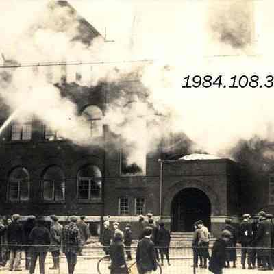 Brunswick High School Burning