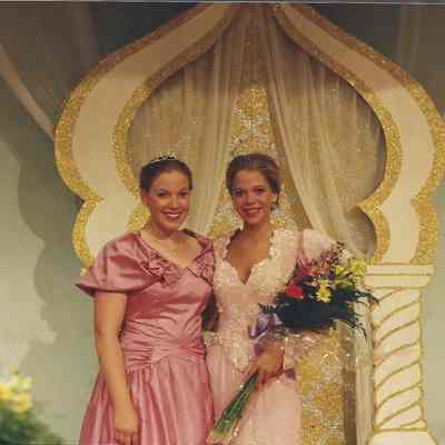 Miss Brunswick Lisa Kelly with Darby Labbe 1992 Teen Queen.