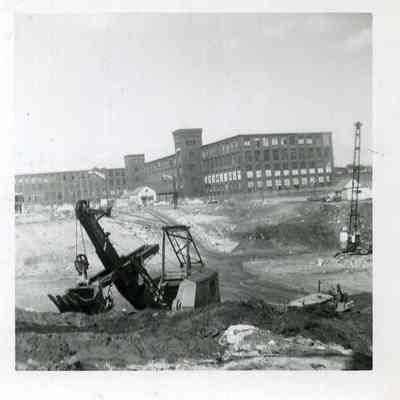 Building of Route 1underpass, 1961