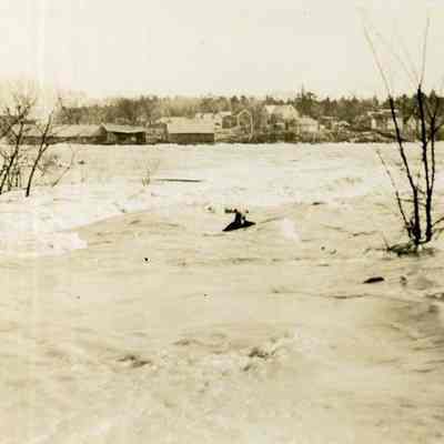 River full of ice flood of 1936