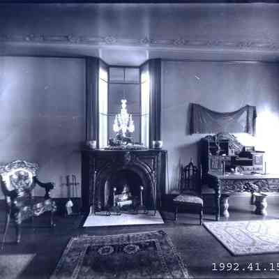 A photo of the north wall in the Chamberlain Parlor.