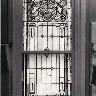 Stained Glass Window in the United Methodist Church