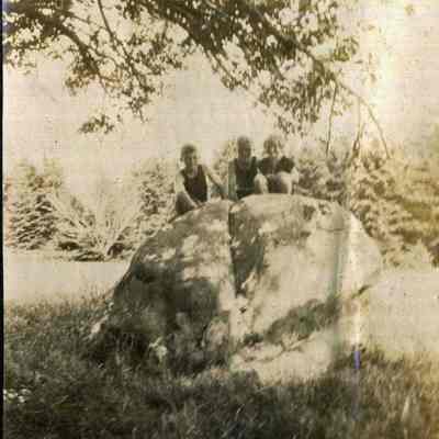 Three Boys on a Rock