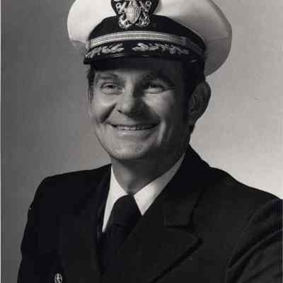 A photo view of Cdr. Edward Anderson. 3/7/1975.