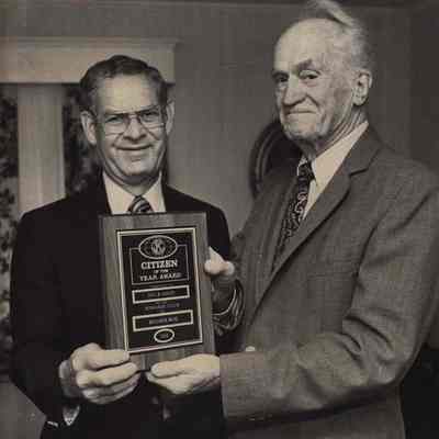 A photo view of Leon Dorr and Paul Langley. 6/27/1984.