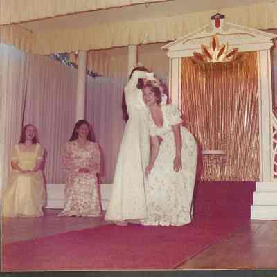 Phyllis Gaudreau Teen Queen 1976 crowning her successor