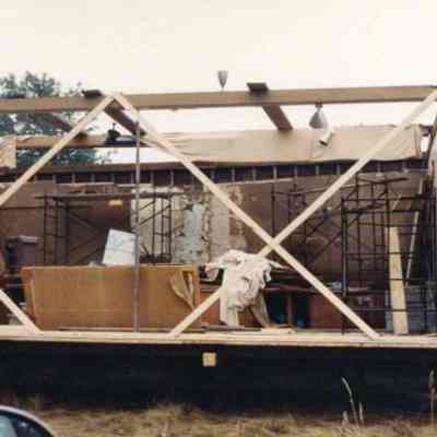 Centennial Hall Being Moved in South Harpswell