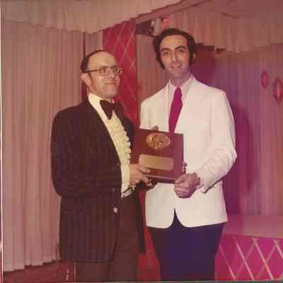 Chanel Fortin receipient of the Pageant Award with Gene Gagne.