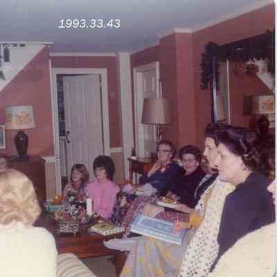 A photo of a Town Office Party. 12/13/1973.