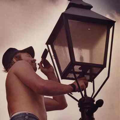Painting an Outdoor Light Shade